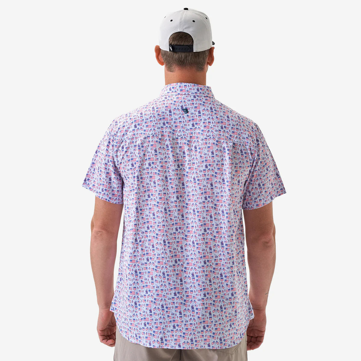 Old Glory Performance Button Up Burlebo Fl/ Tx