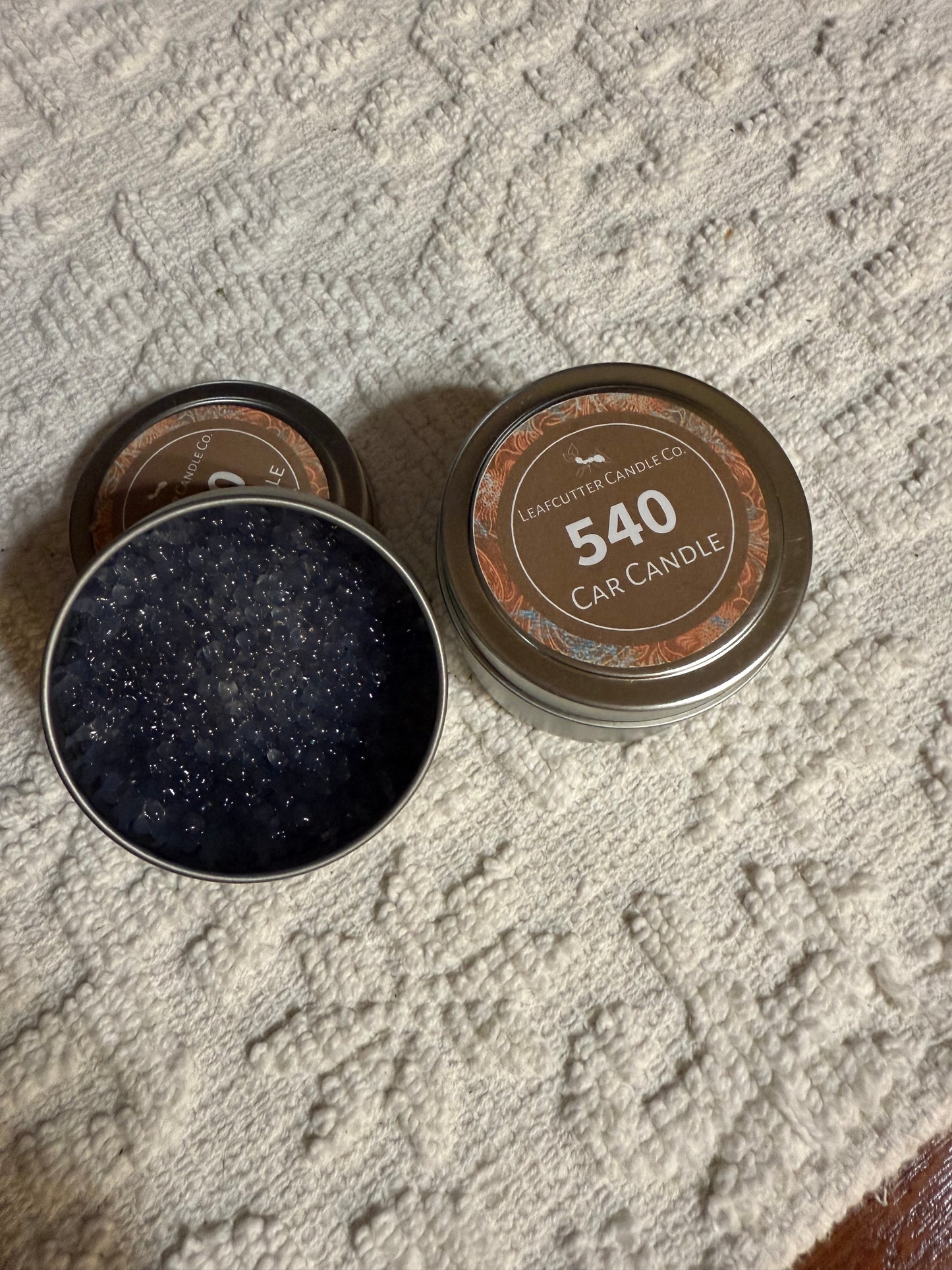 Car Candle in a Tin