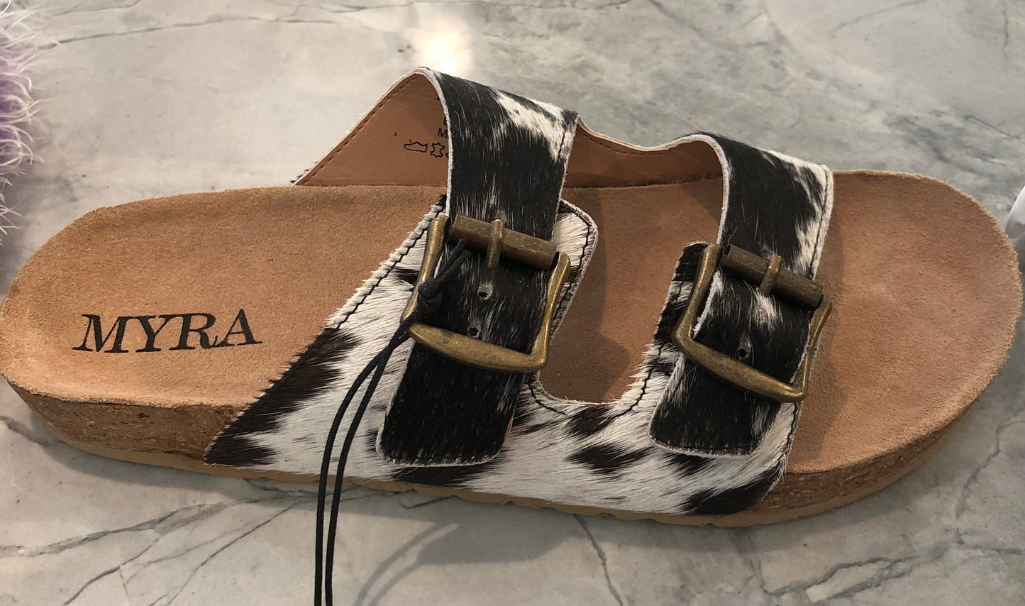 Myra Lazy Days sandal 🐮