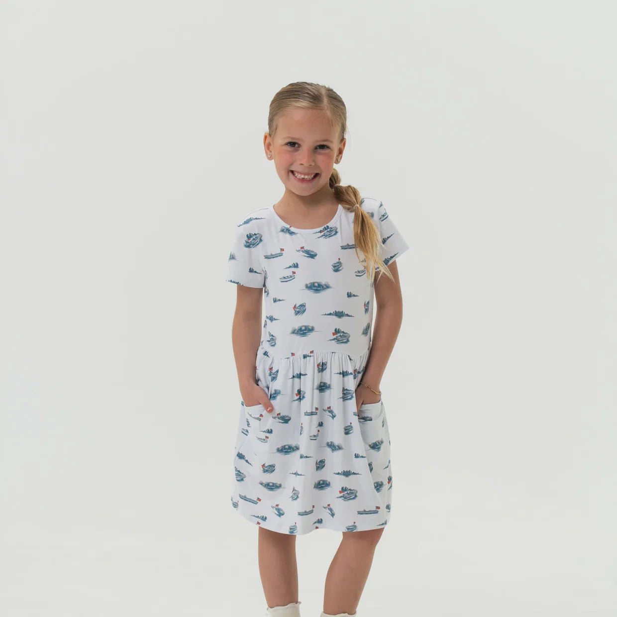 Lake Weekend Youth Moxie Dress Burlebo Fl