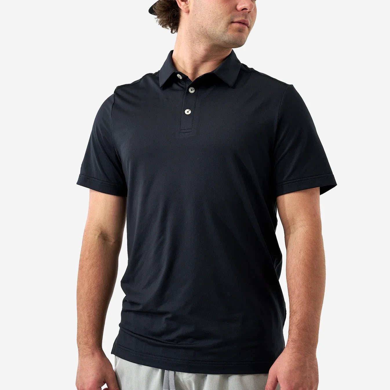 Black Burlebo Performance Polo Pp-BLK FL/Tx