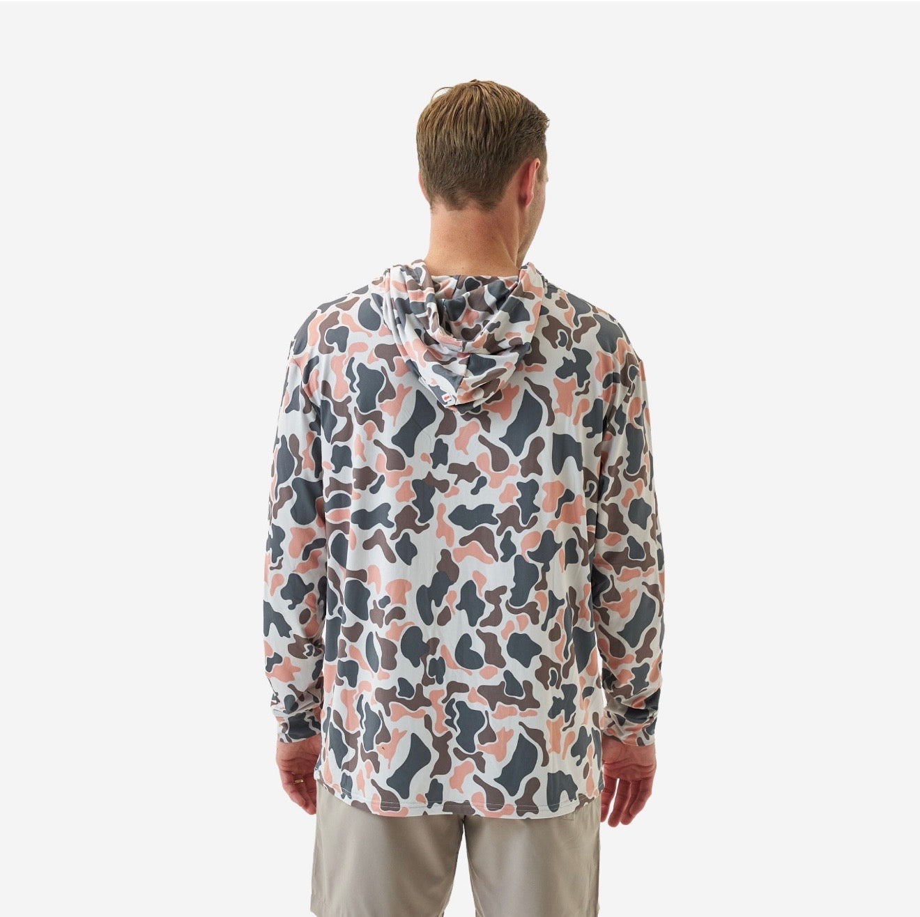 Vintage Camo Performance
Hoodie with UPF 50 Sun Protection Burlebo Fl/Tx