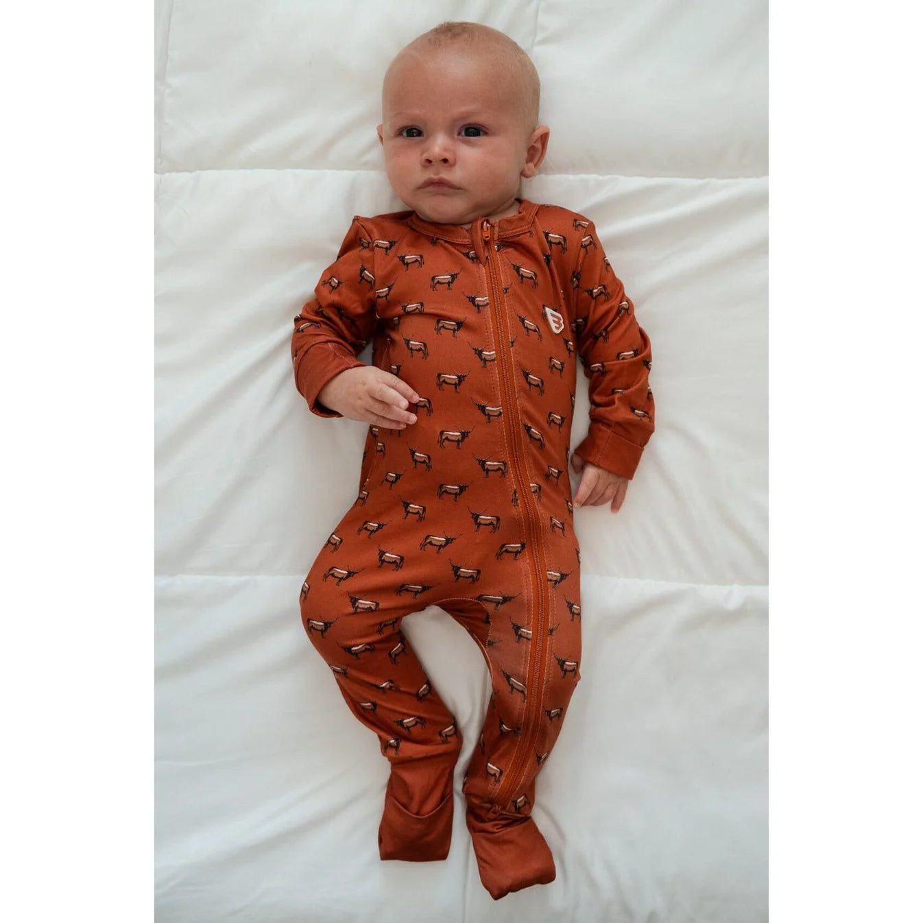 By The Horns Cattle Drive Burlebo Baby Zip Up