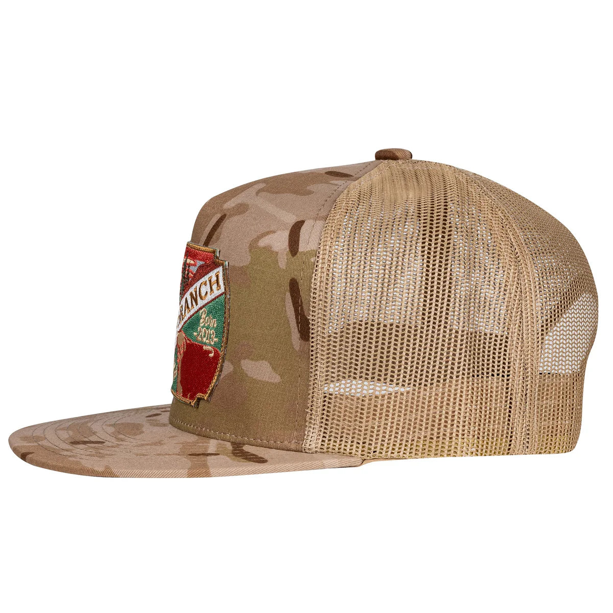 Lazy J Ranch Camo & Tan Desert Show Time Classic Five Panel Trucker Hat
