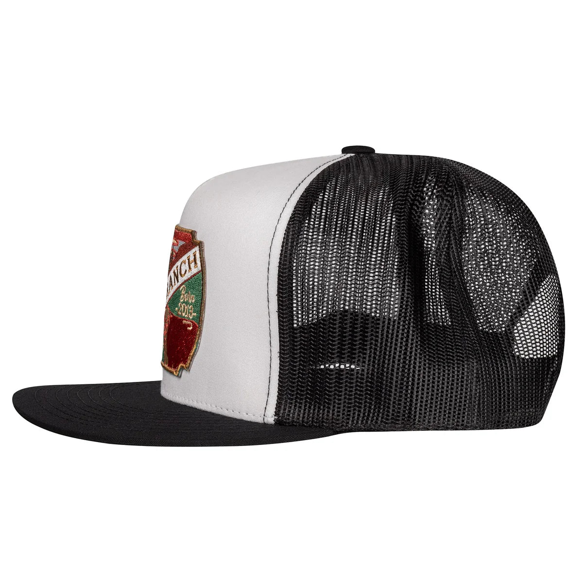 Lazy J Ranch White & Black Desert Show Time Classic Five Panel Trucker Hat