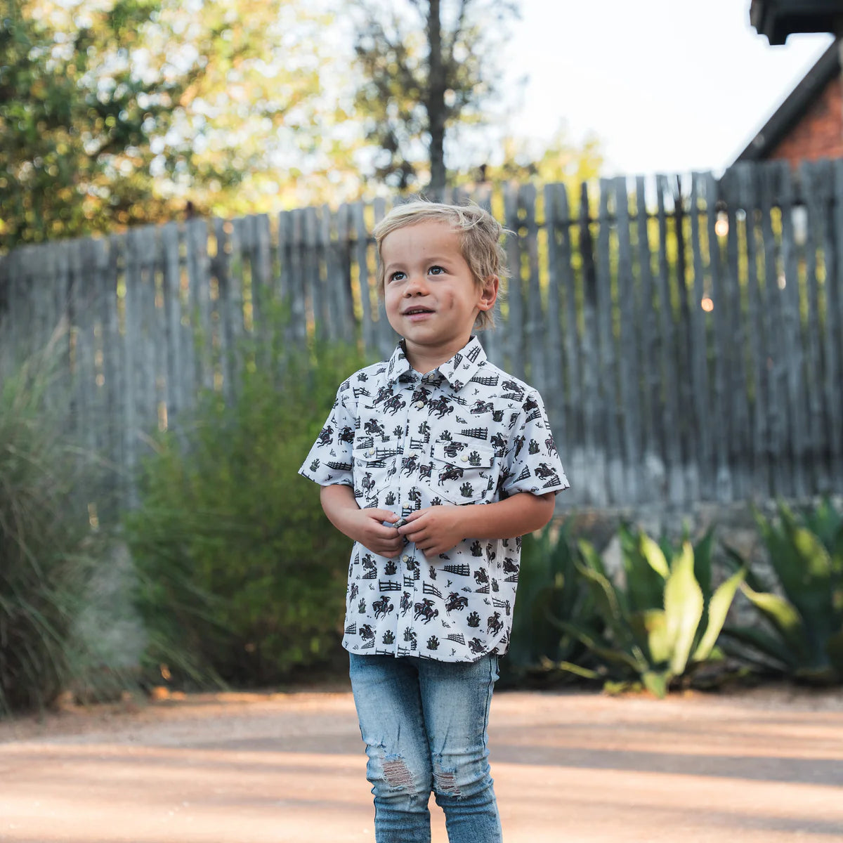 County Country Youth Burlebo Western Performance Pear Snap Shirt