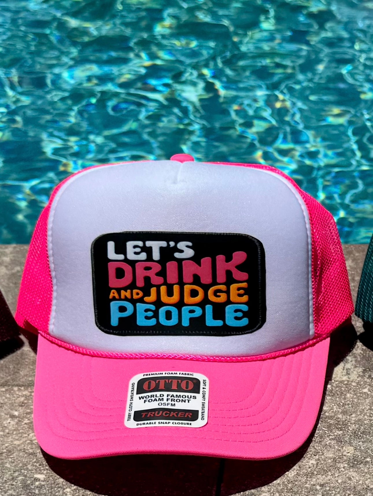 Let’s drink and judge people hat