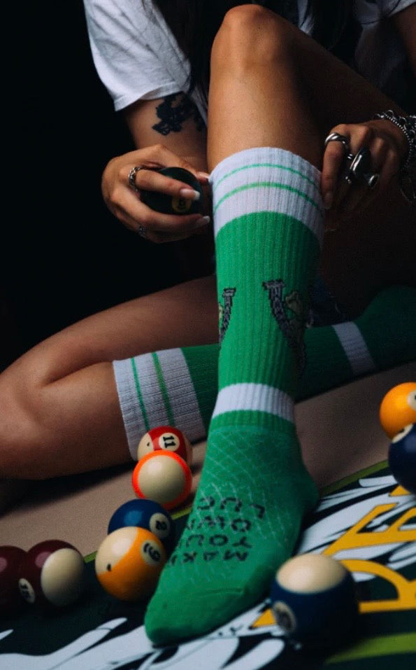 Lucky Chuck make your own luck performance boot sock