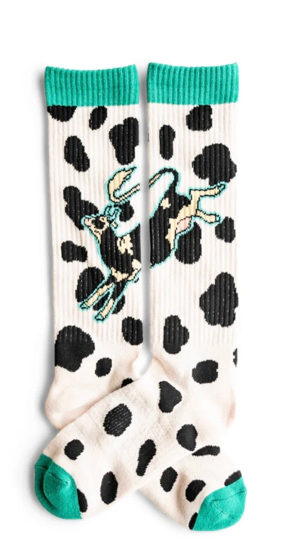 Lucky Chuck Bad Cowgirl High Steaks boot sock
