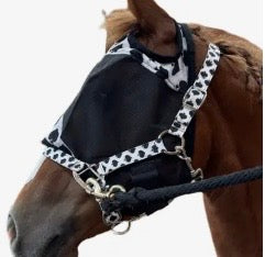 Smokin spades fly mask black