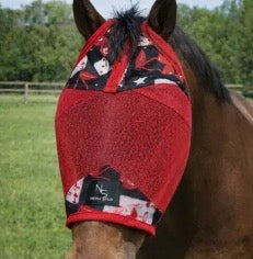 Card room fly mask red