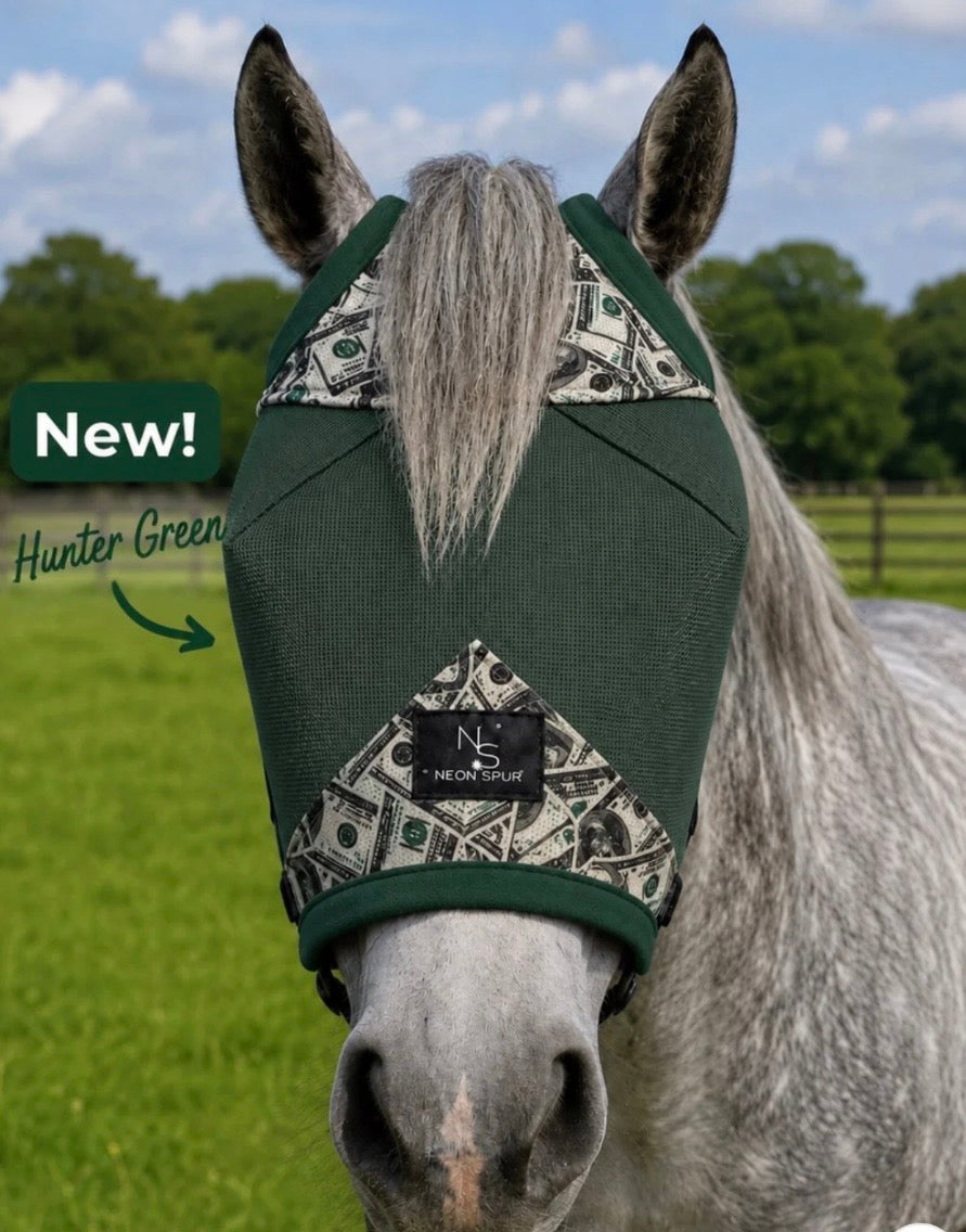 Entry Fees fly mask green