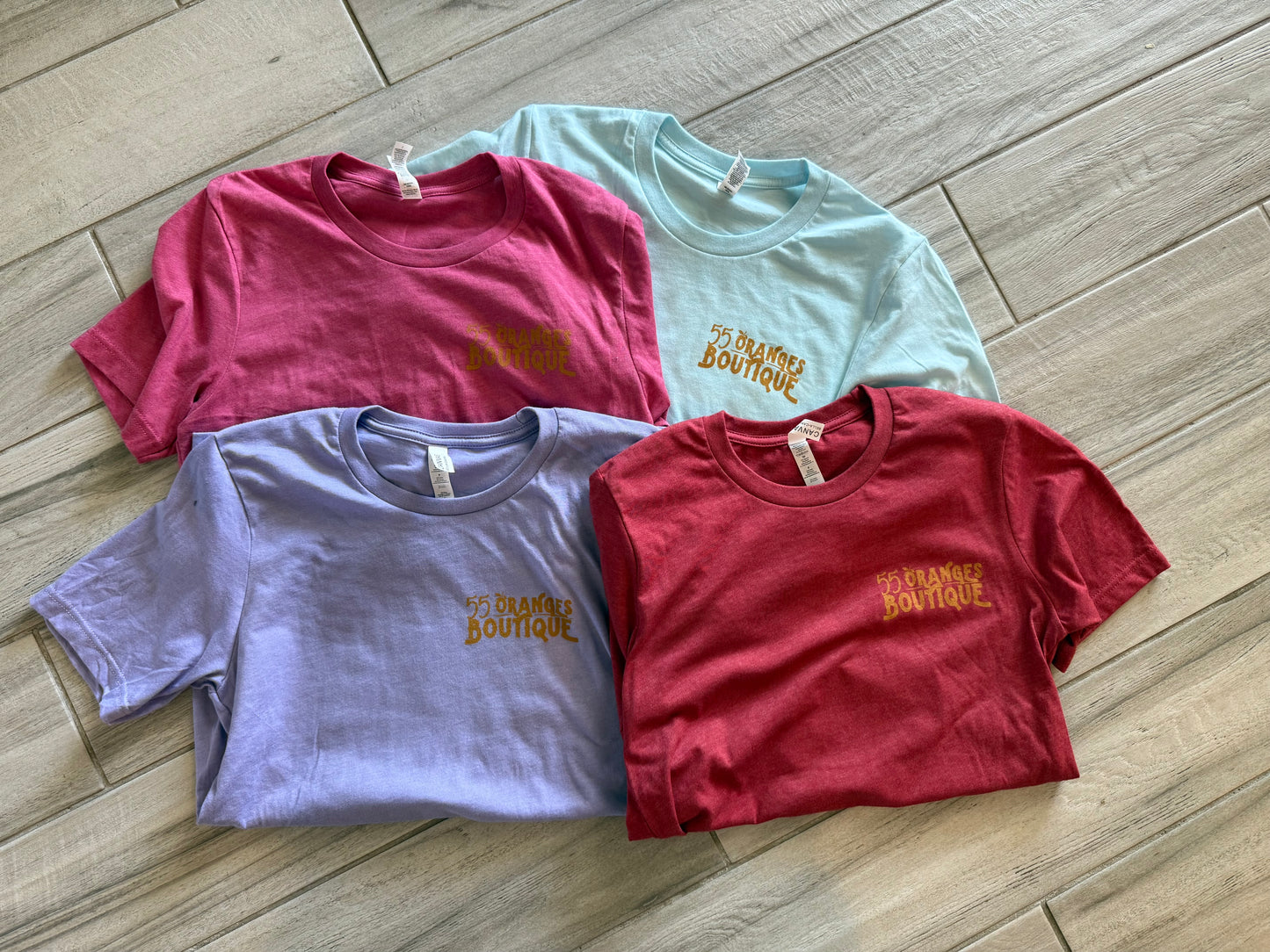 55 Oranges Boutique graphic raspberry