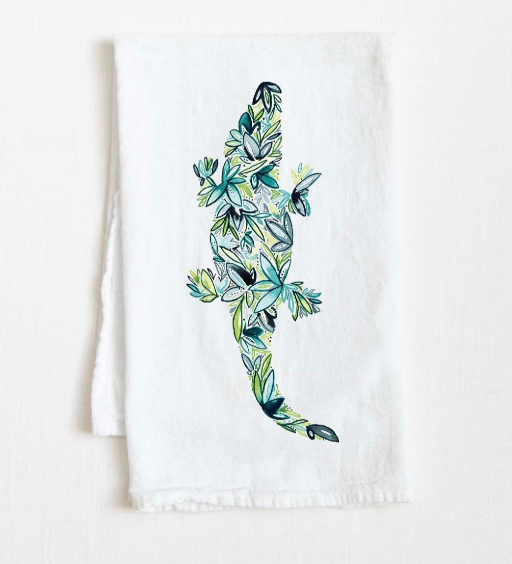 Alligator dish towel