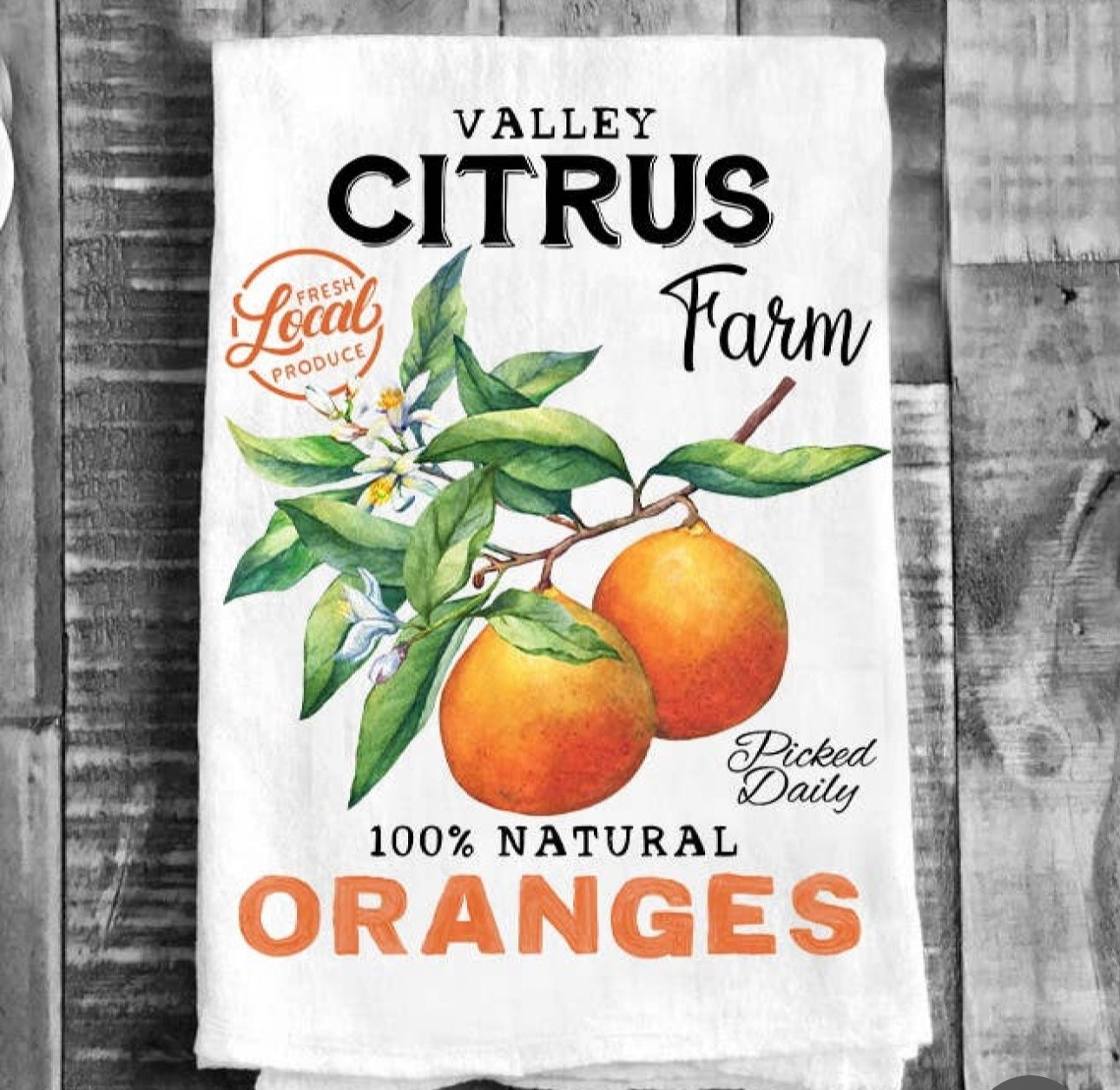 Valley citrus dish towel