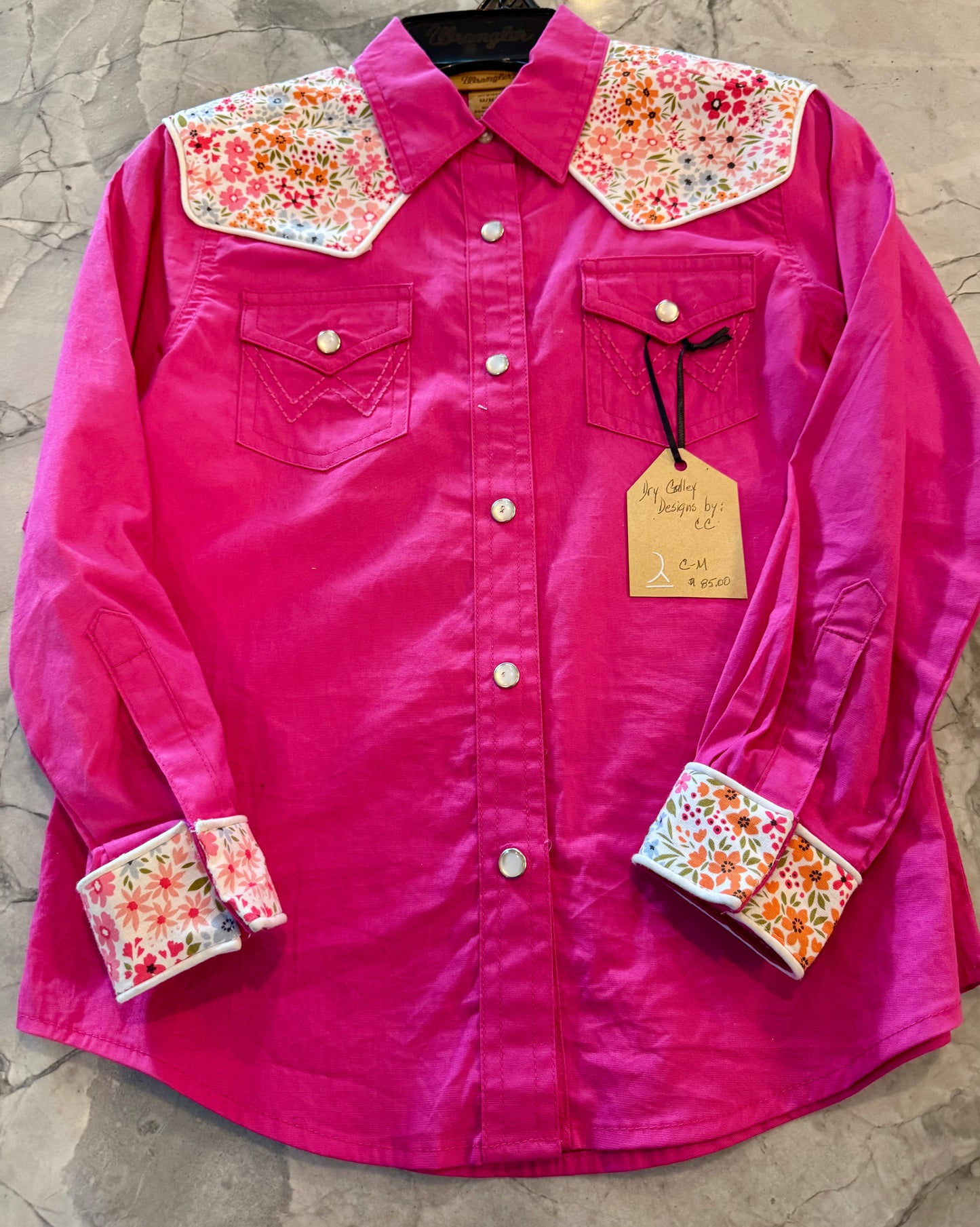 Dry Gulley youth medium pink floral
