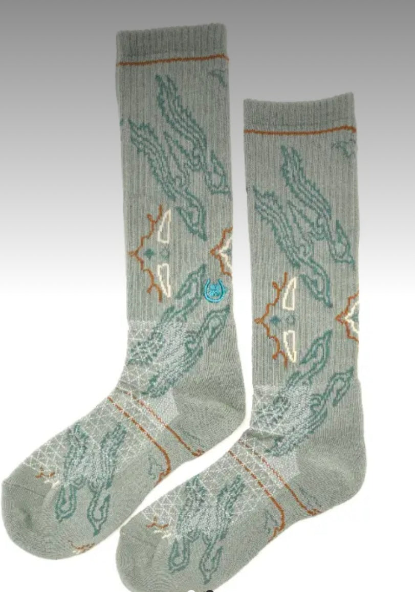 Lucky Chuck fringe tucamcari socks