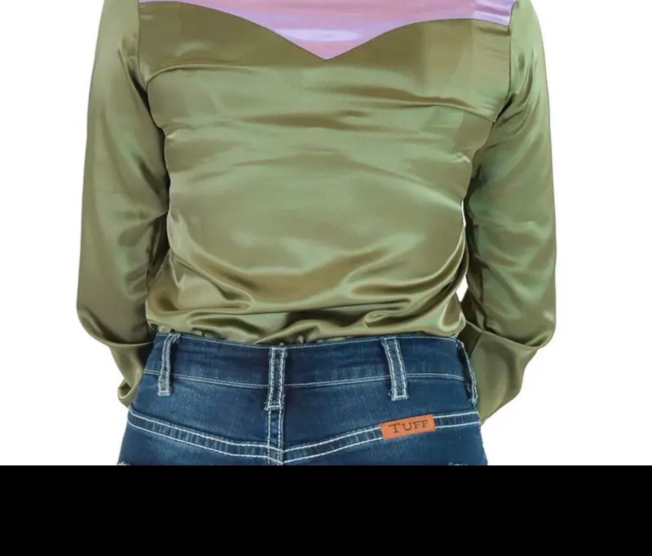 Cowgirl Tuff lavender embroidered flower pullover