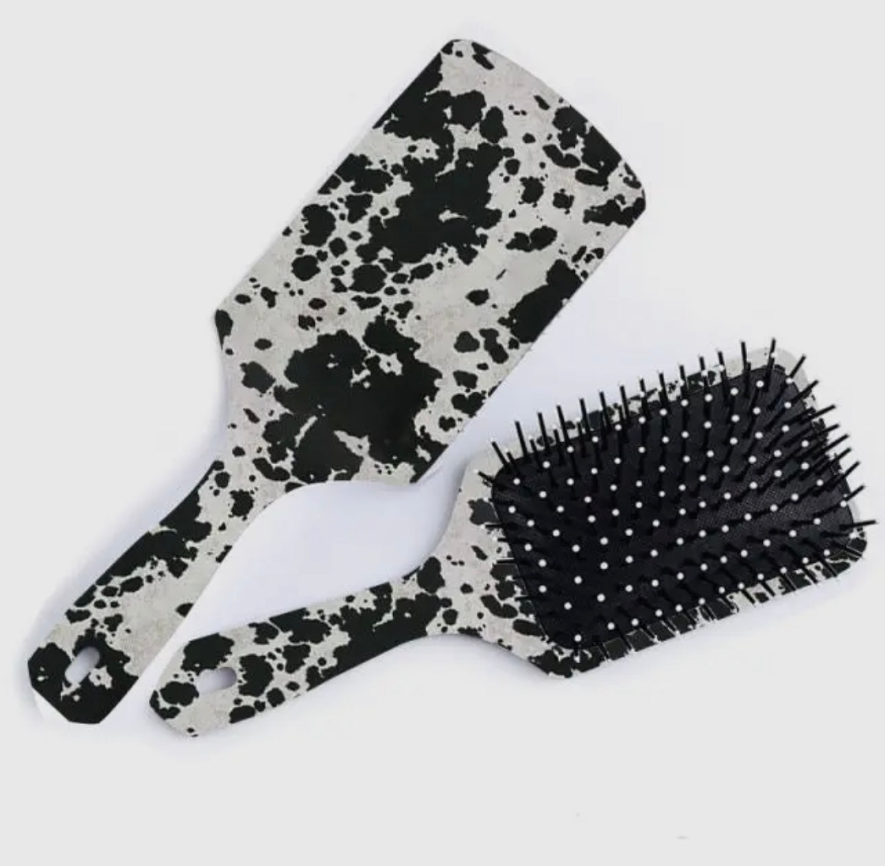 Cowprint hairbrush