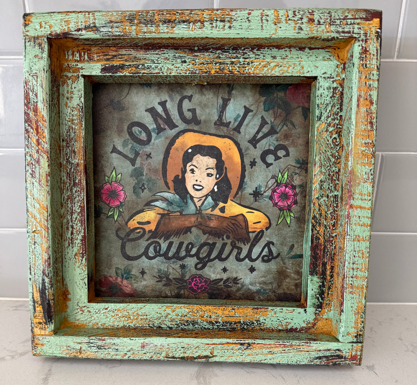 Long live cowgirls wall decor