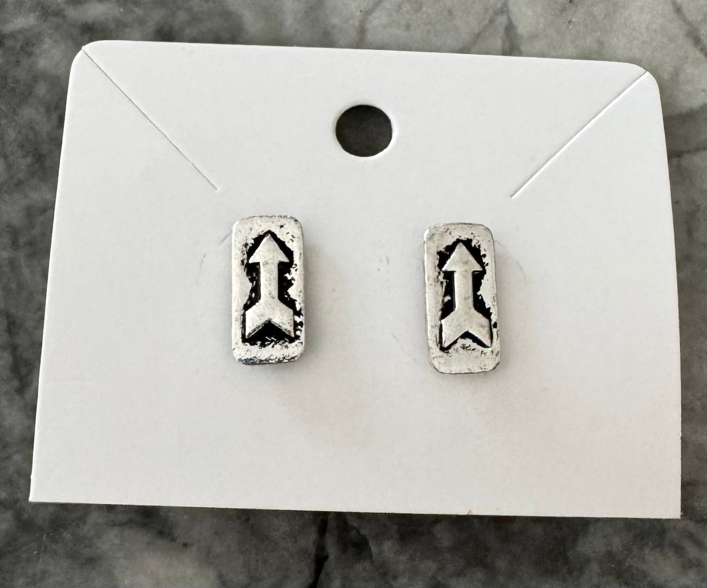 Silver Arrow stud earrings