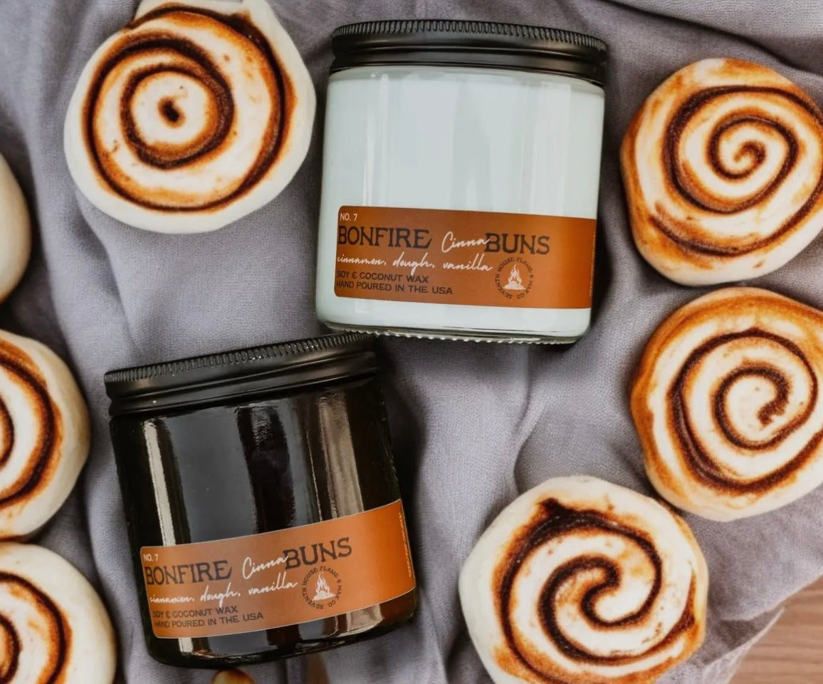 Bonfire Cinnabons-cinnamon, dough, vanilla
