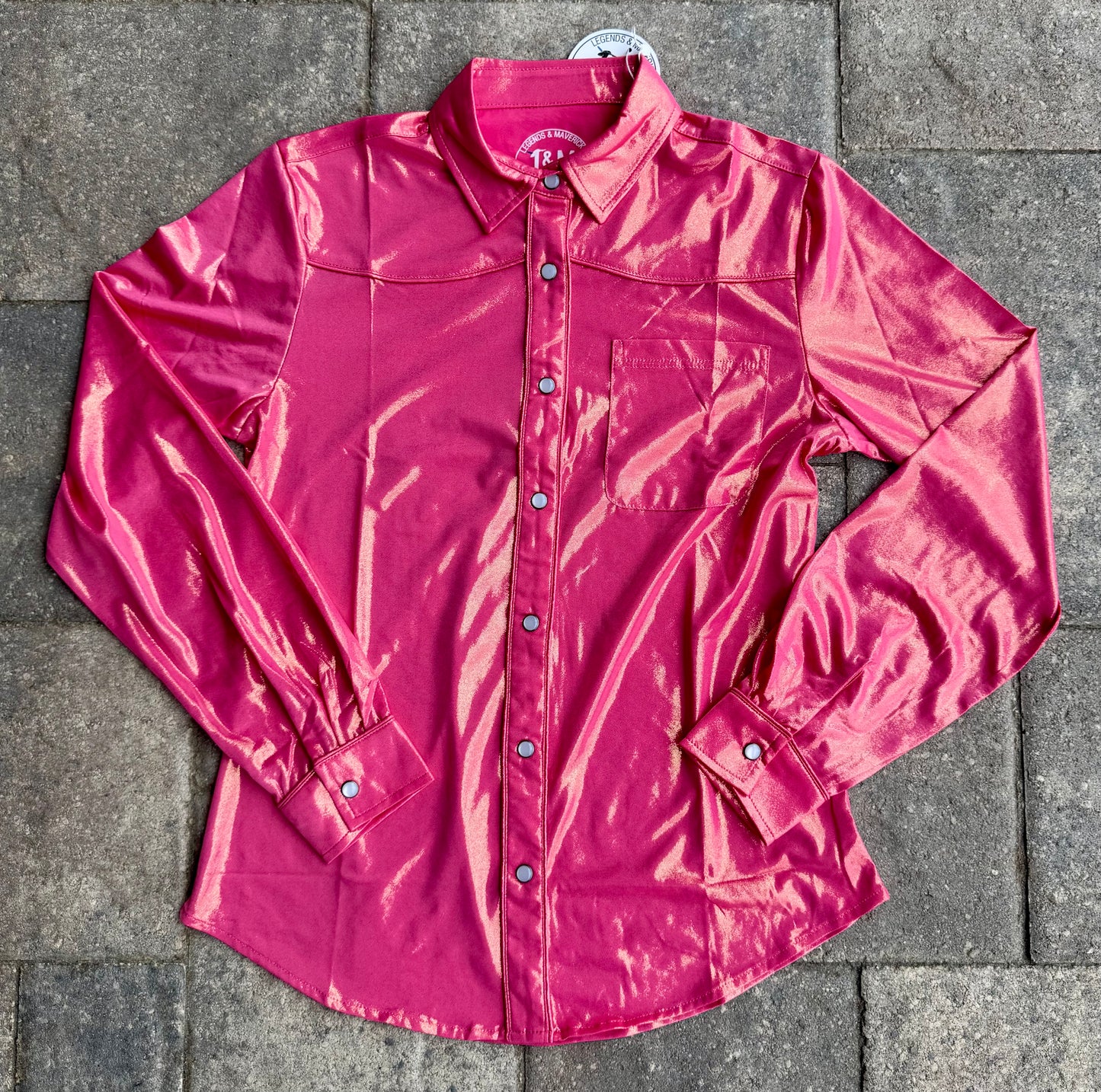 Pardon me Pearl snap ladies rodeo shirt