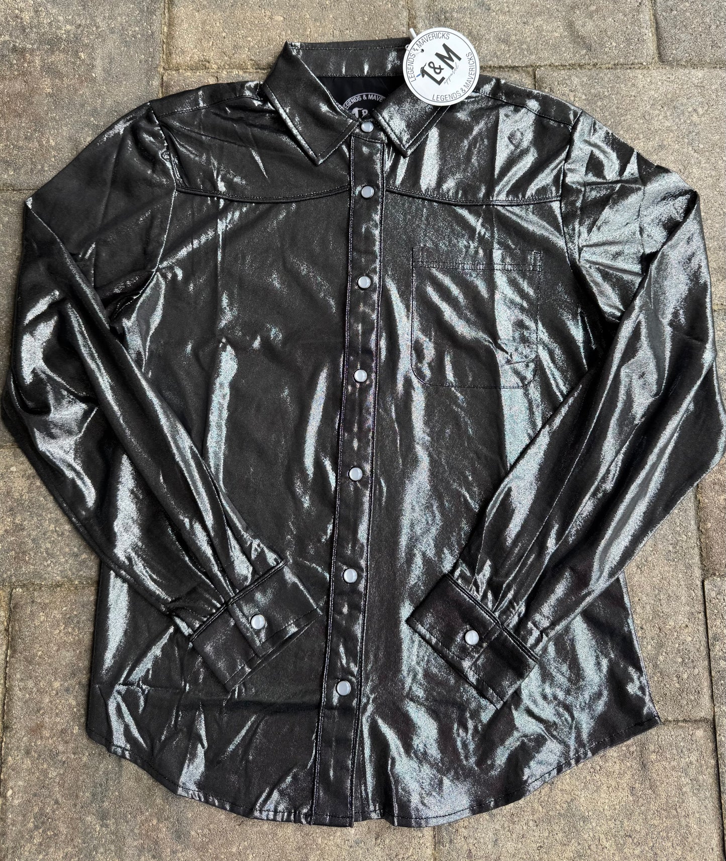 Della Rae Pearl snap youth shirt