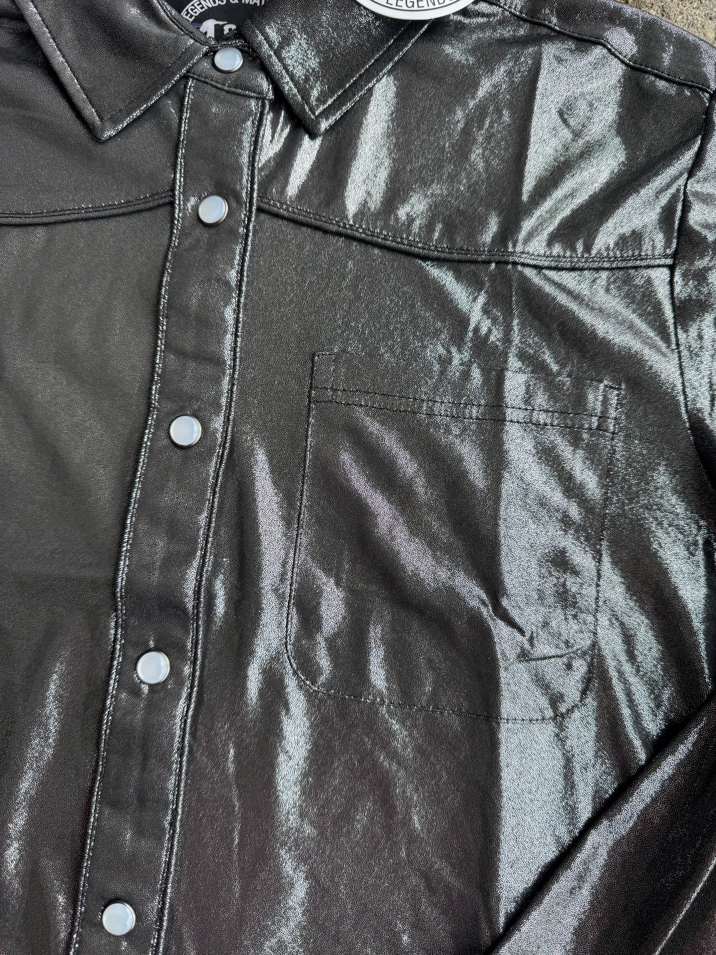 Della Rae Pearl snap youth shirt