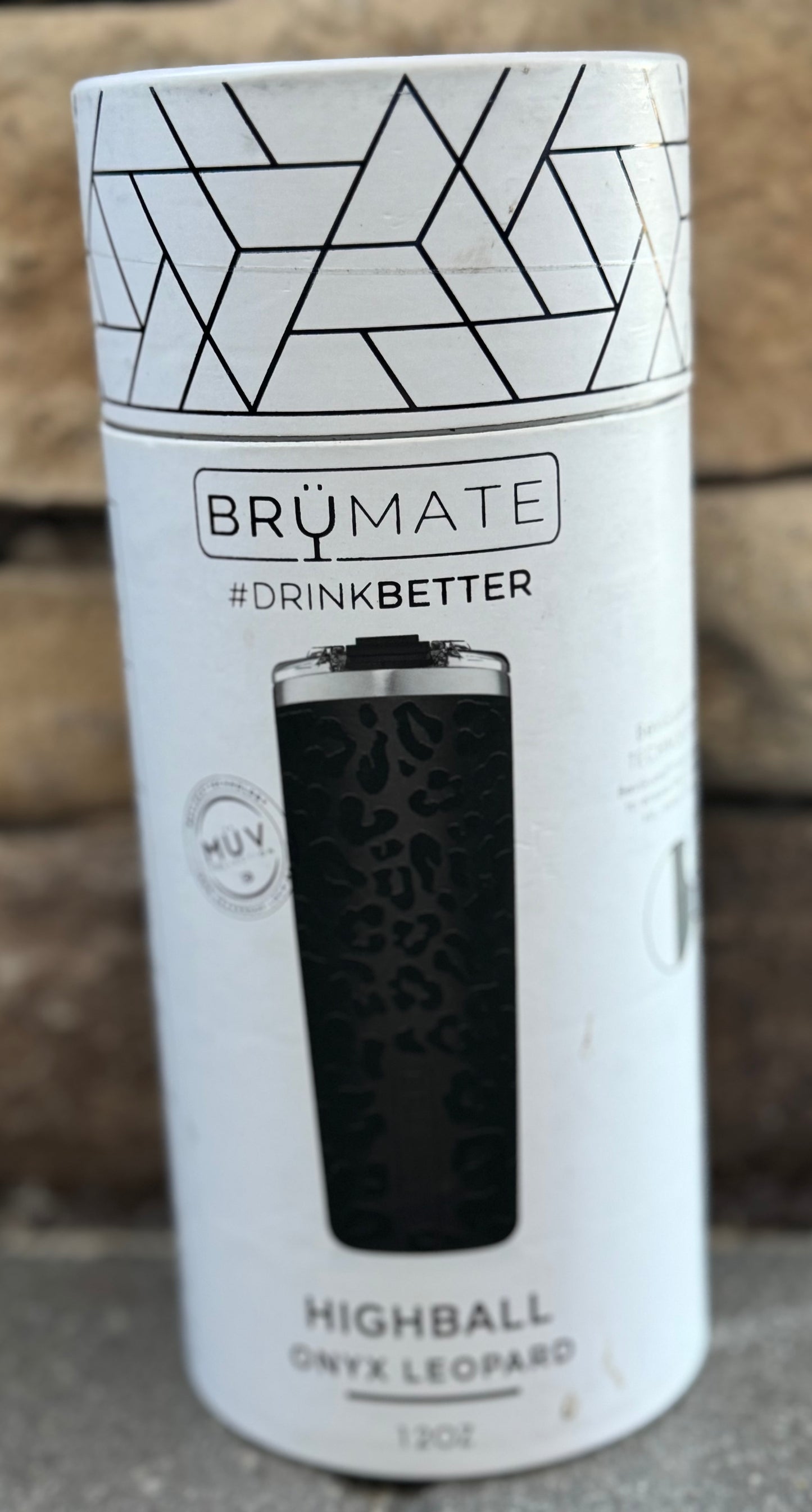 Brumate Highball- onyx leopard