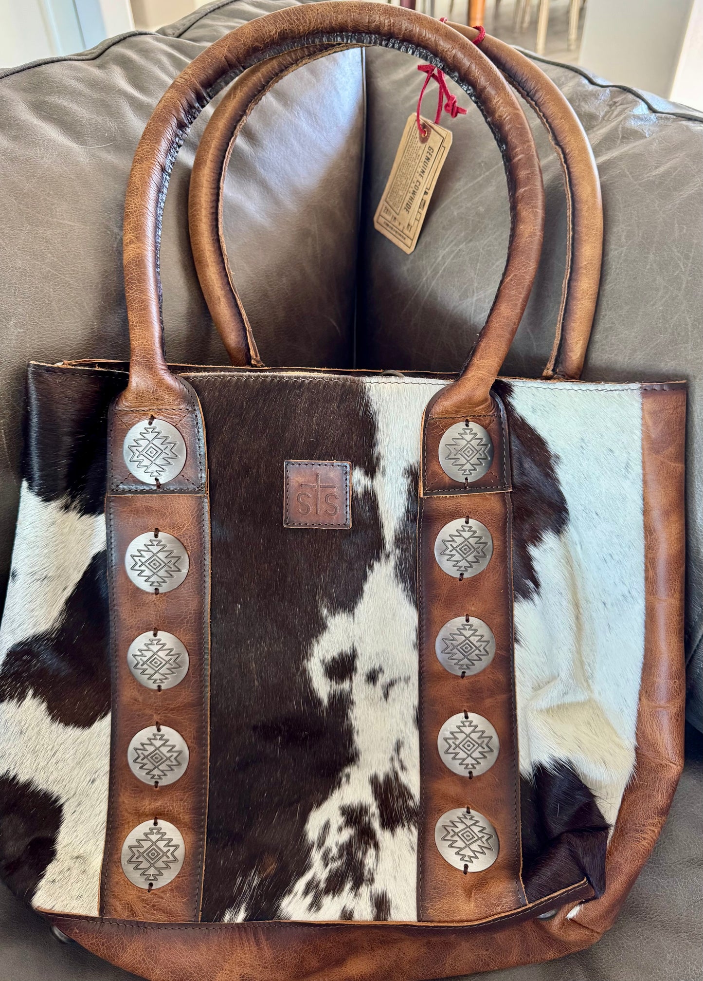 STS Vaquero cowhide tote