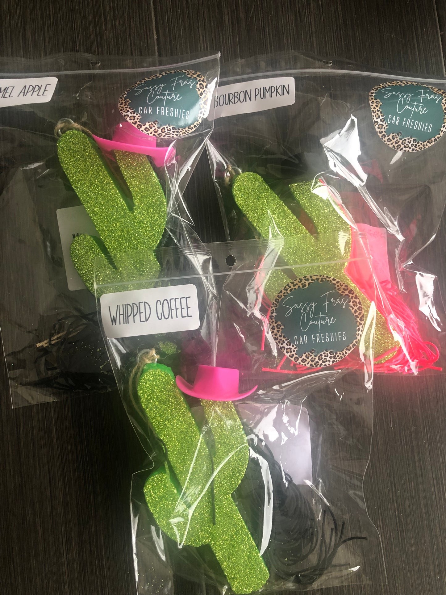 Cowboy hat fringe cactus freshie