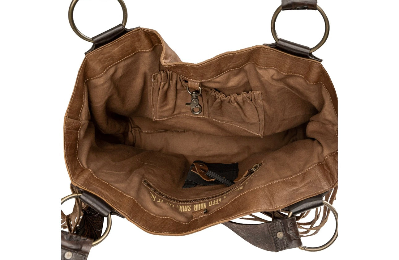 STS Boho Cowgirl large tote