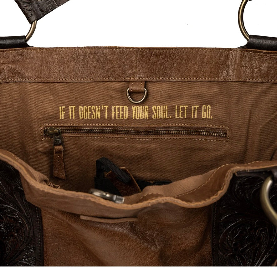 STS Boho Cowgirl large tote