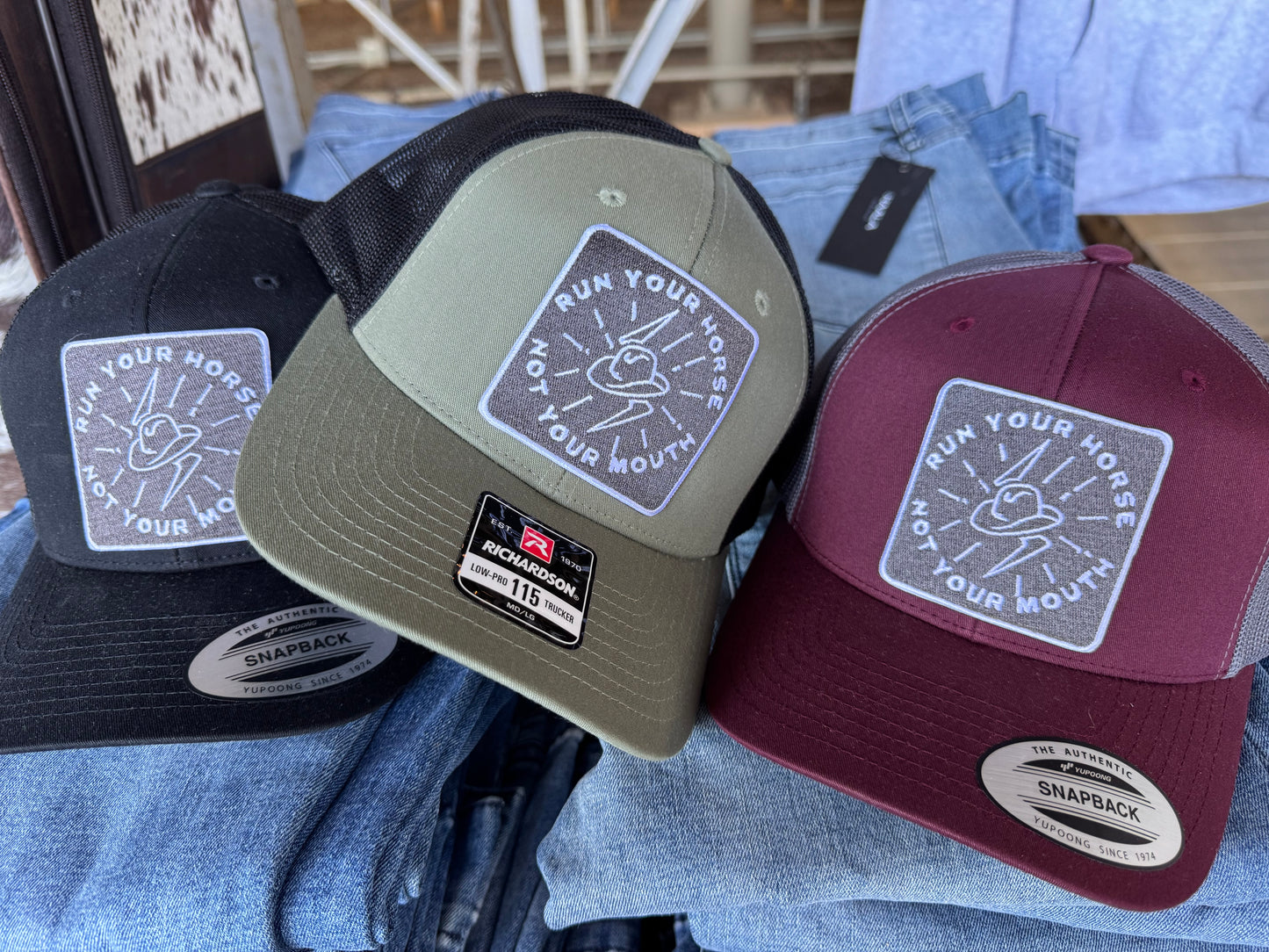 Run your horse not your mouth hat