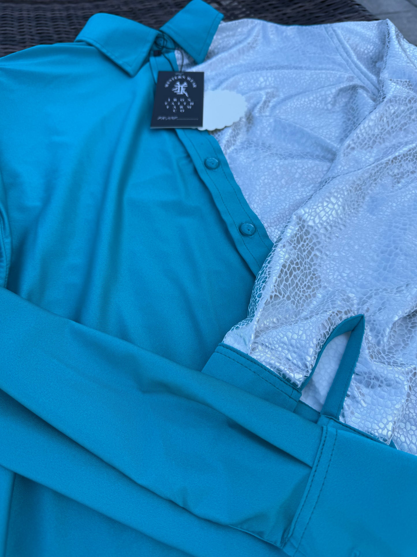 IF Branded turquoise and glass
