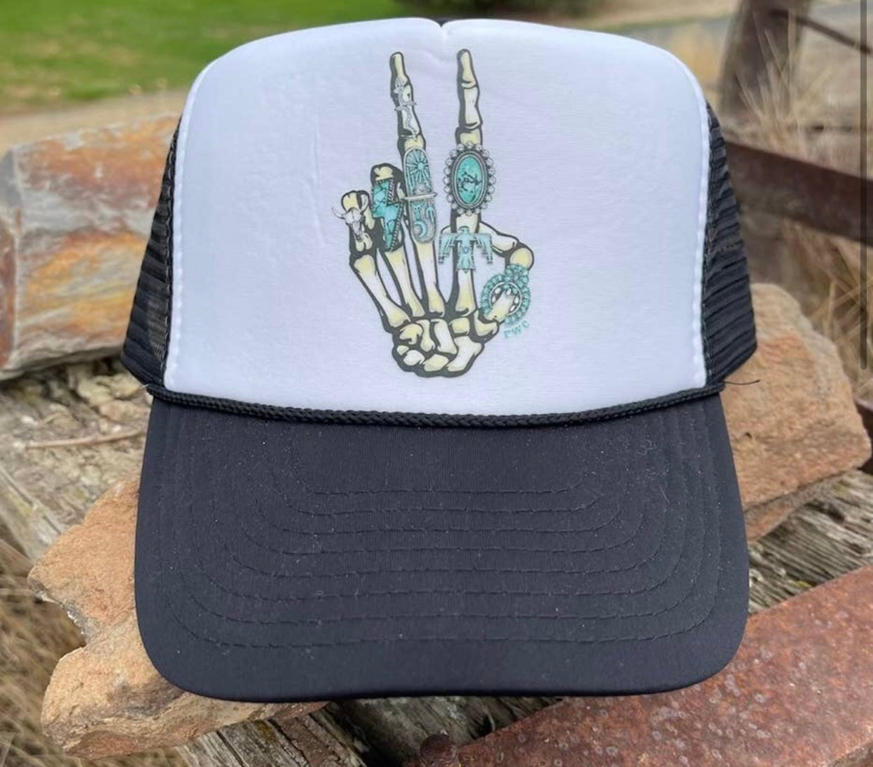 Bury me in Turquoise trucker hat