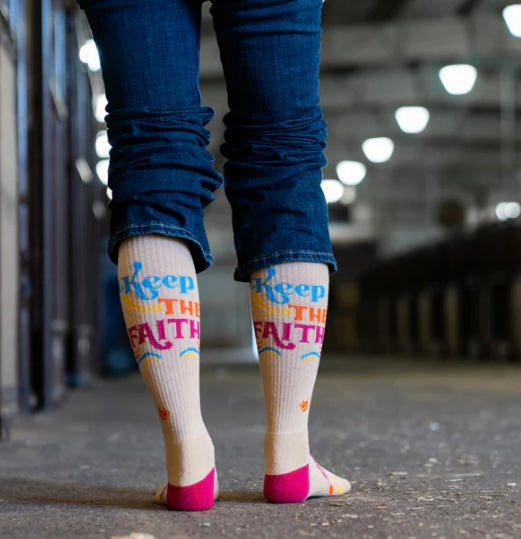 Lucky Chuck Keep the Faith socks