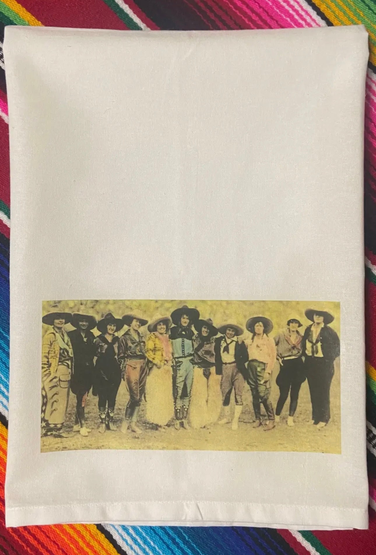 Cowgirls in Chaps tea towel