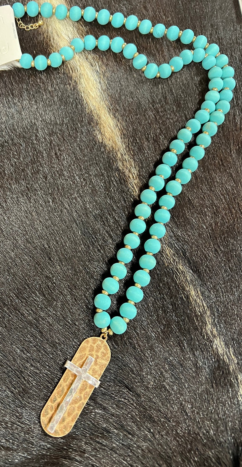 Gold Cross pendant necklace