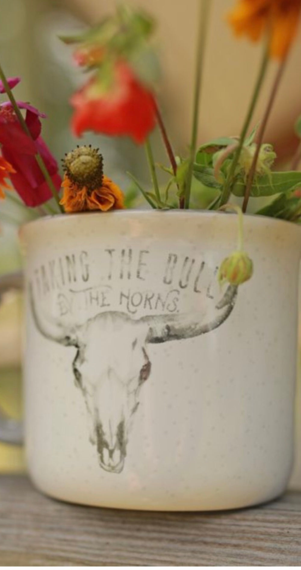 Taking the bull by the horns mug