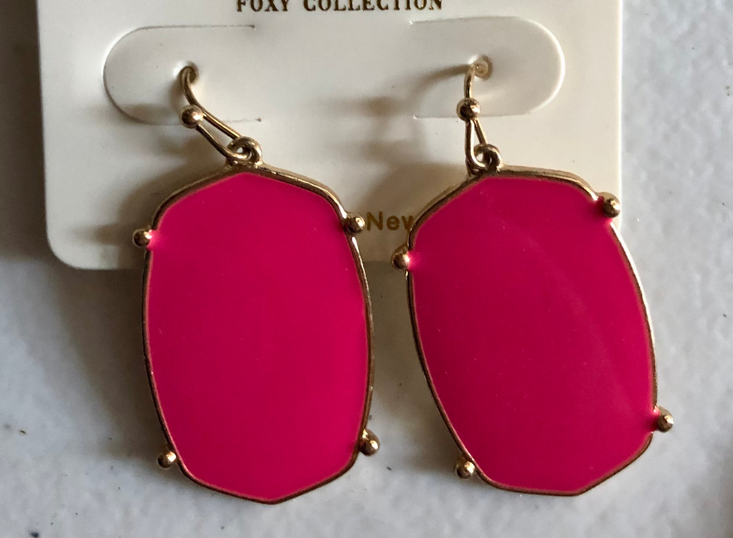 Gold trim earrings-multiple colors available
