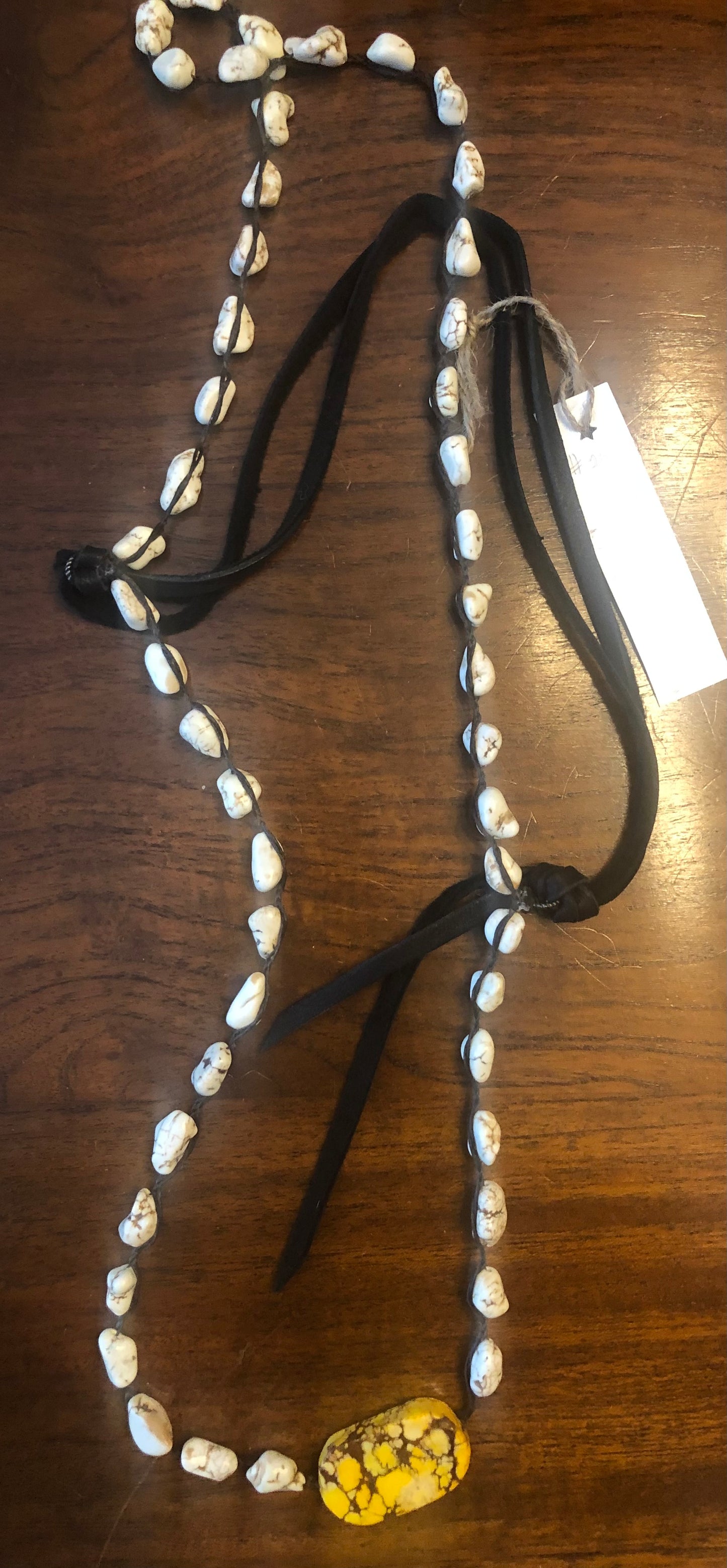 White turquoise with orange Jasper #2115