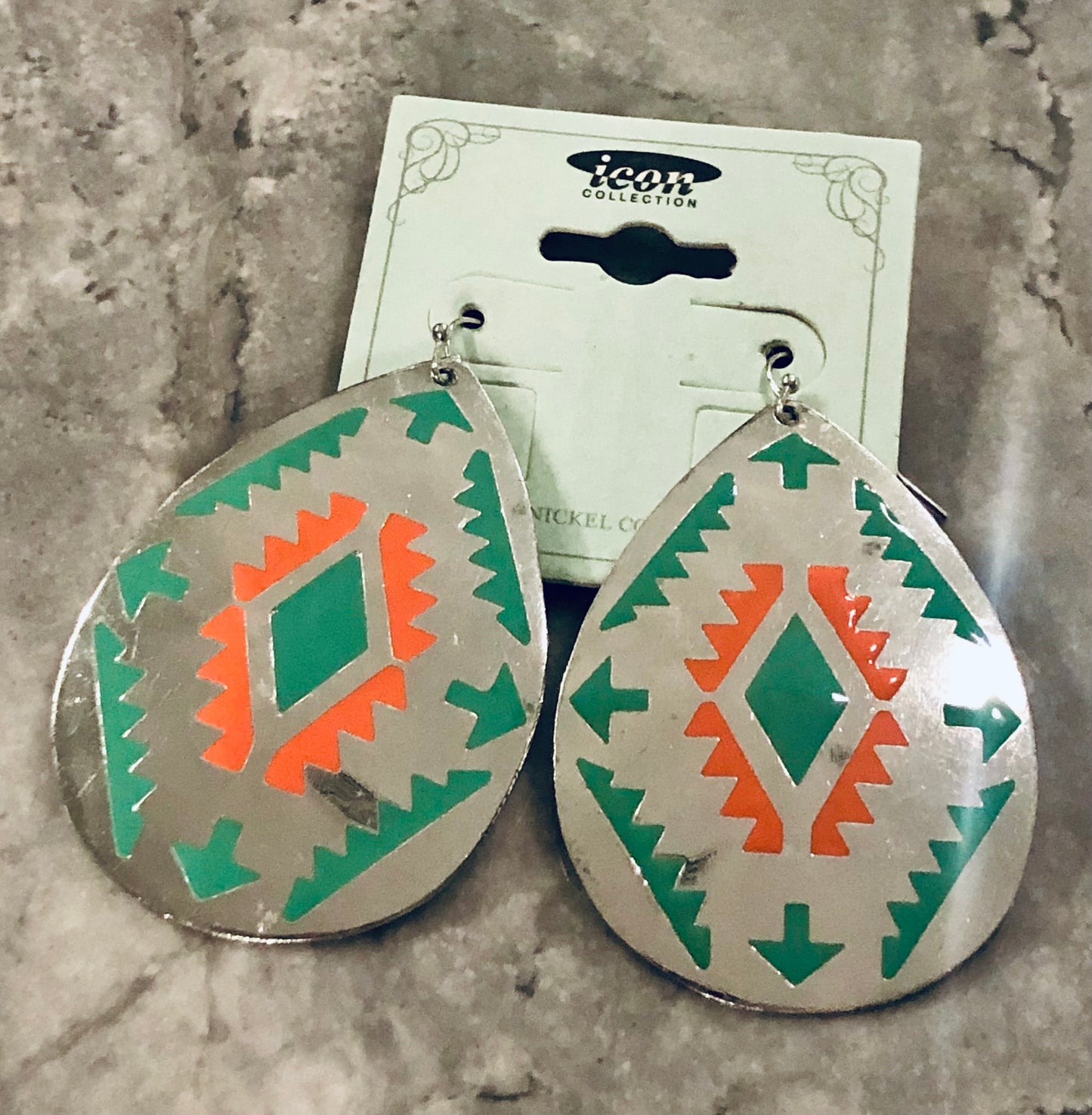 Aztec earrings