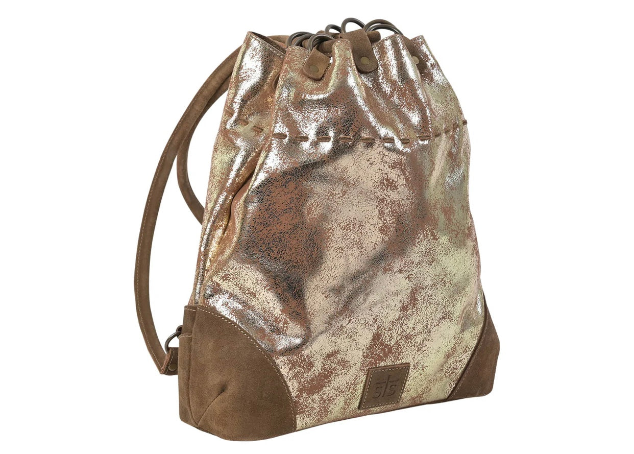 Flaxen roan drawstring backpack