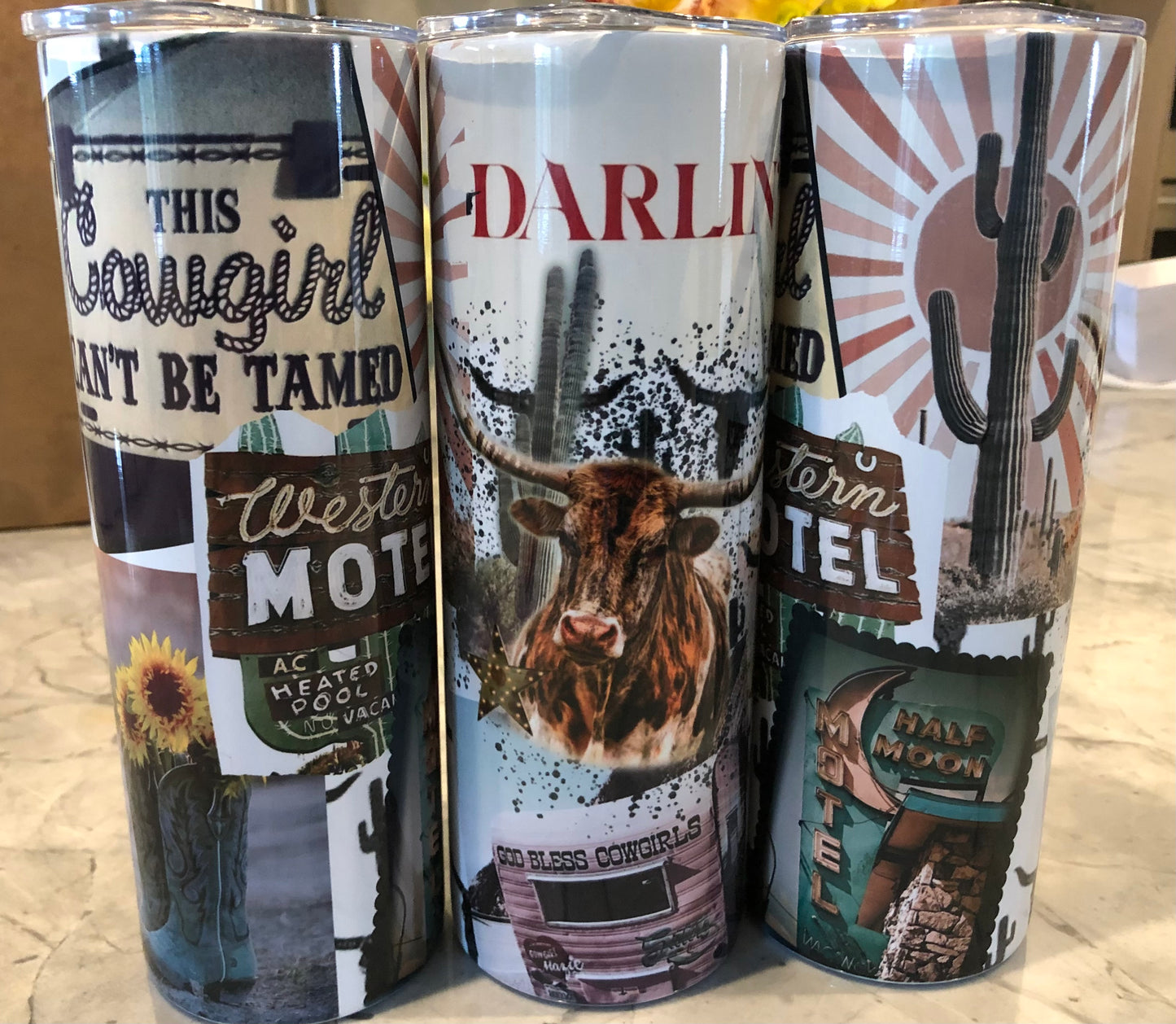 Western motel tumbler