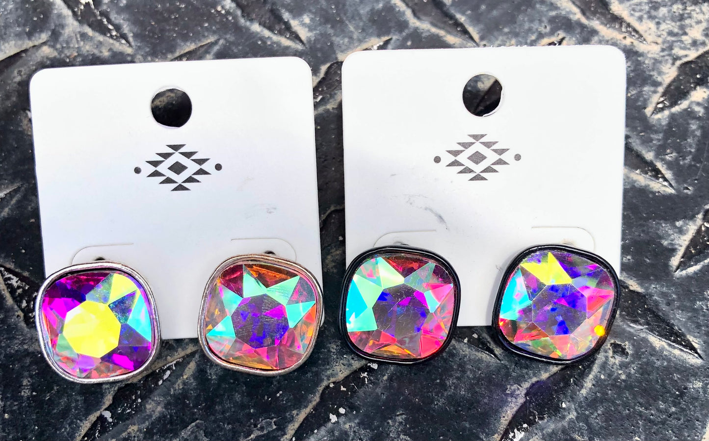 Large Rowdy crowd stud earrings