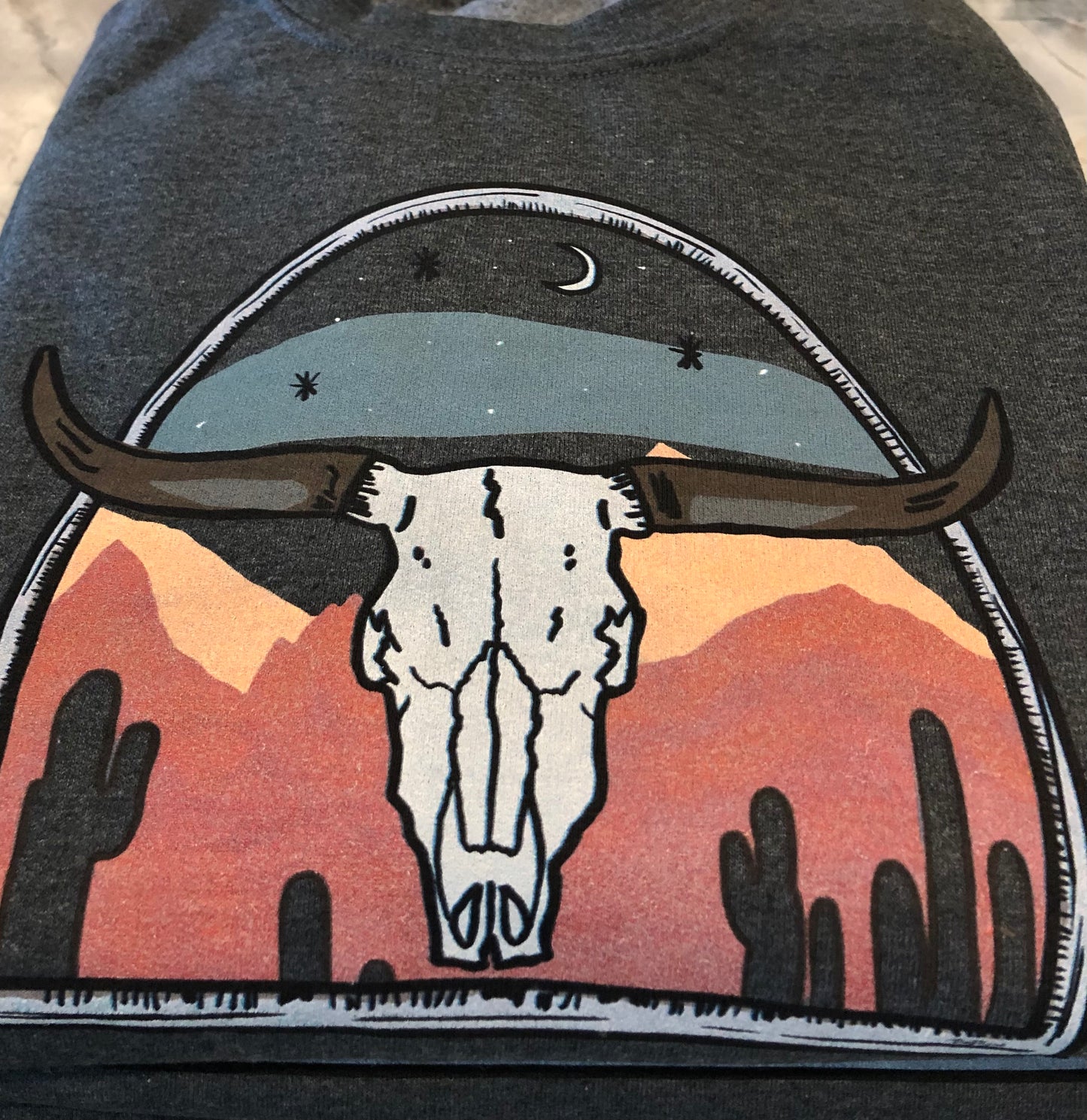 Gray skull sweatshirt