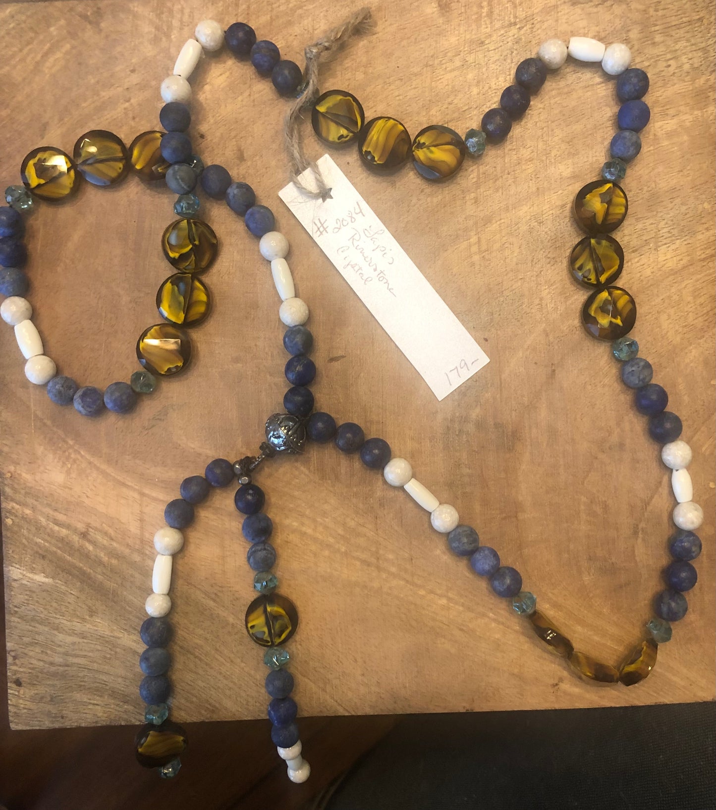 Lapis Riverstone Crystal #2084