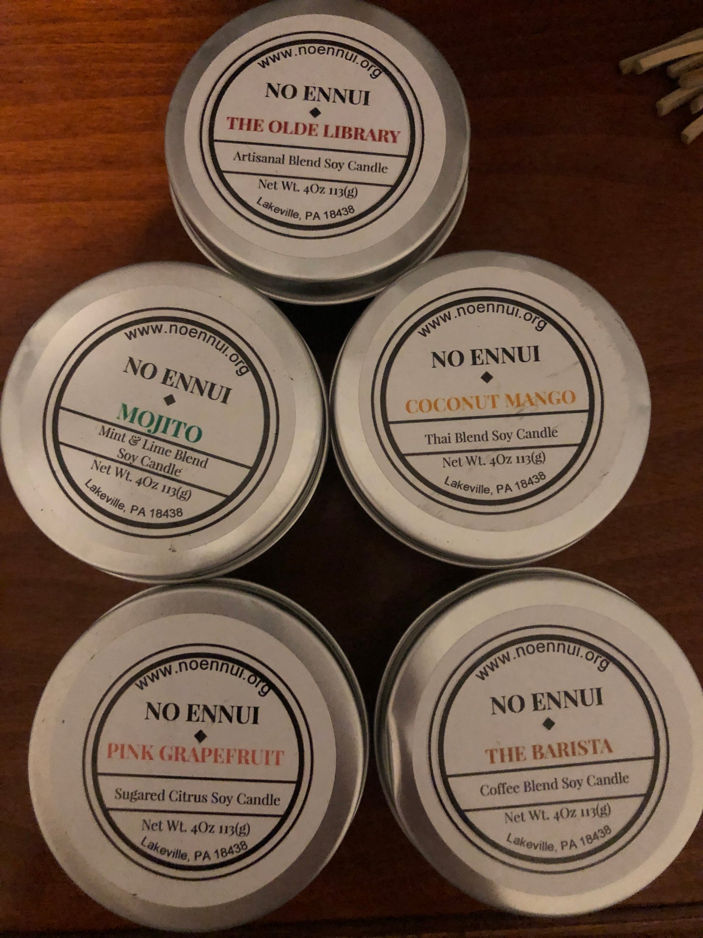 Soy blend candles 4 ounces